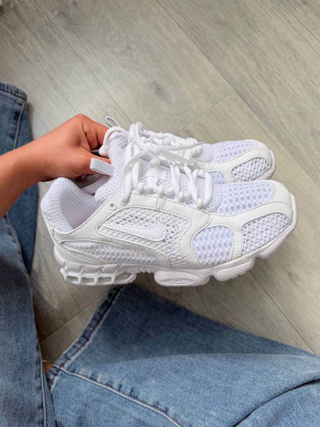 Кросівки Nike Stussy Air Zoom Spiridon Cage White