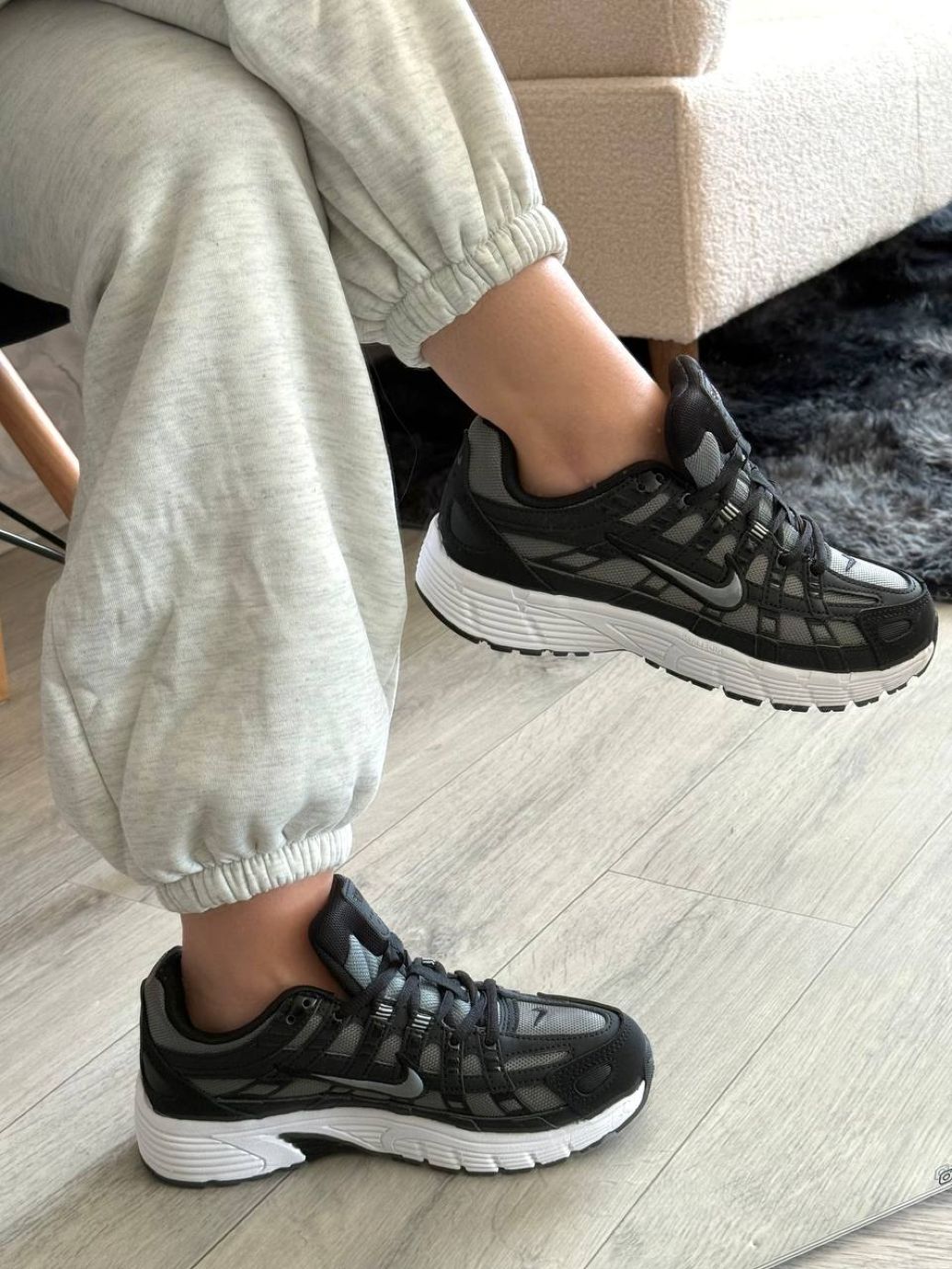 Кросівки Nike P-6000 Black Grey White
