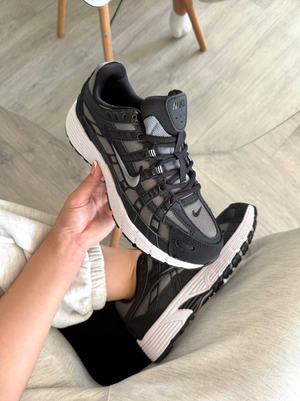 Кросівки Nike P-6000 Black Grey White
