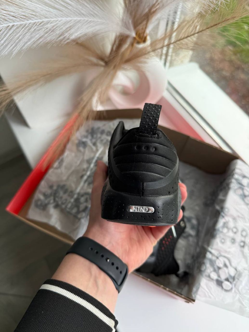 Кросівки чорні літні сітка Nike Mind Black 