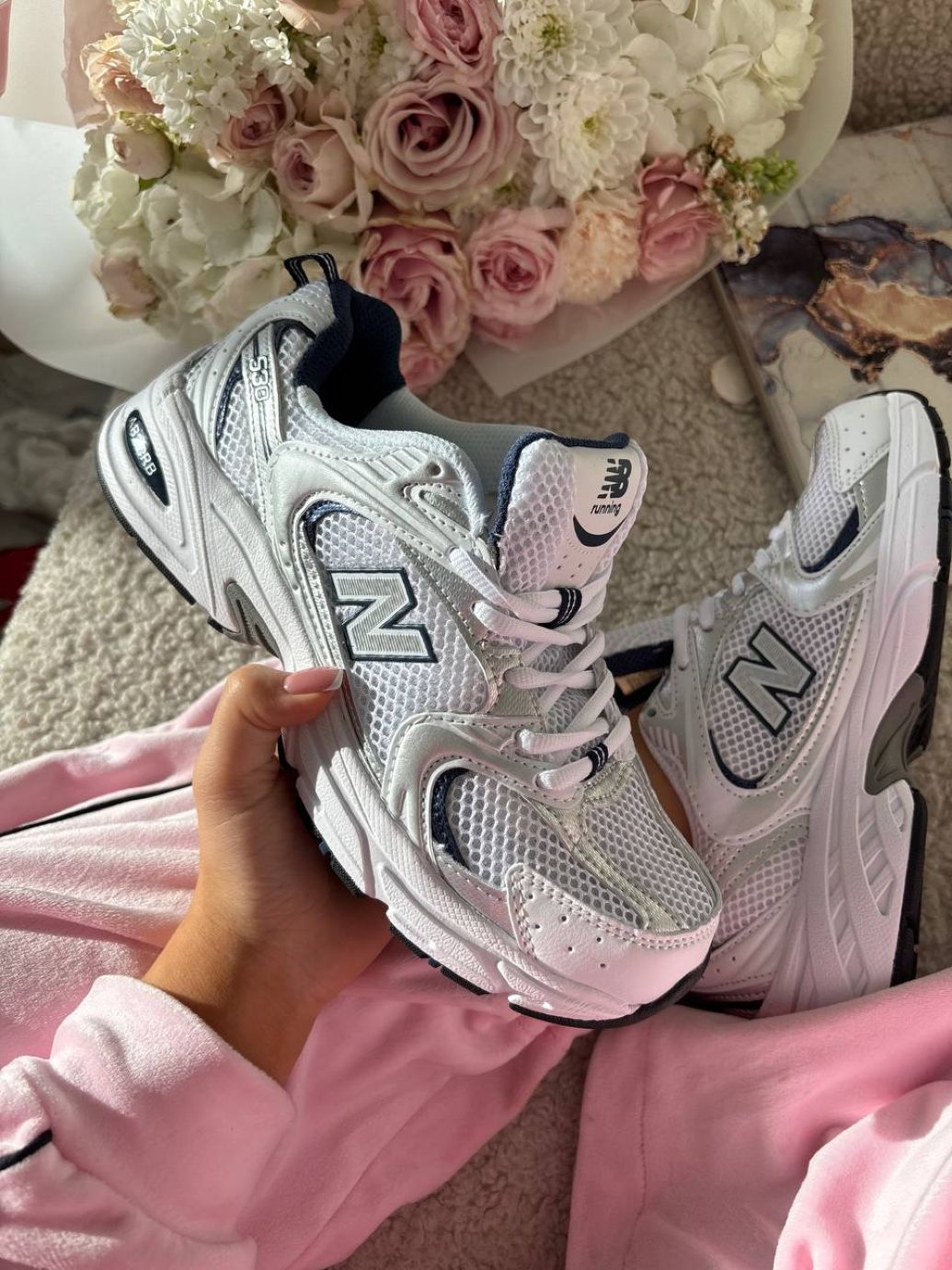 Кросівки срібні New Balance 530 Silver Premium