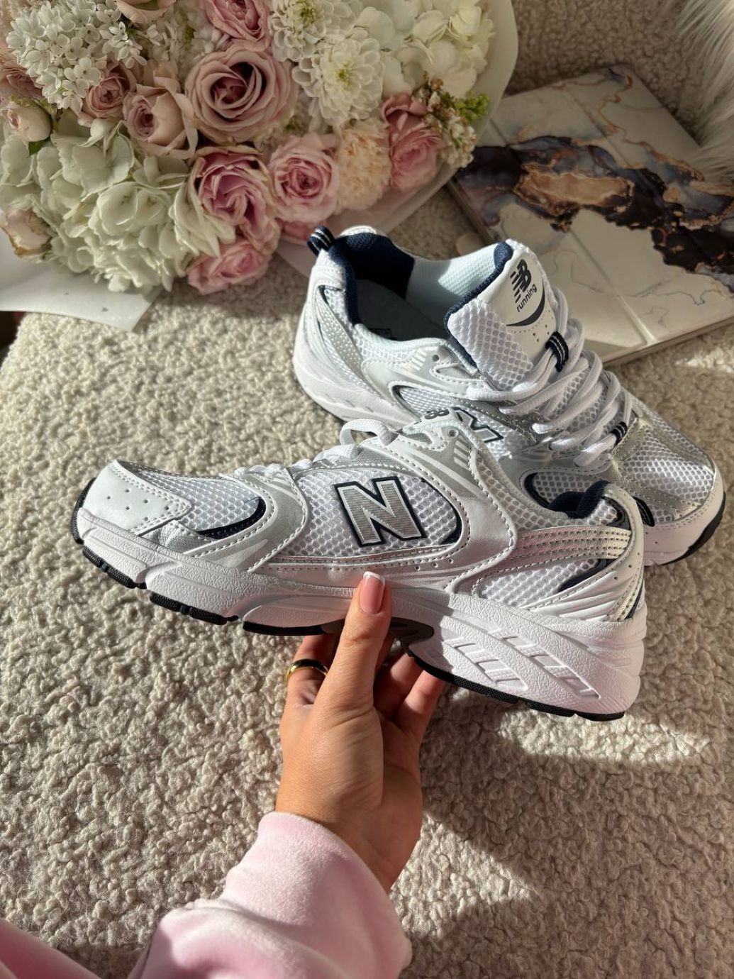 Кросівки срібні New Balance 530 Silver Premium