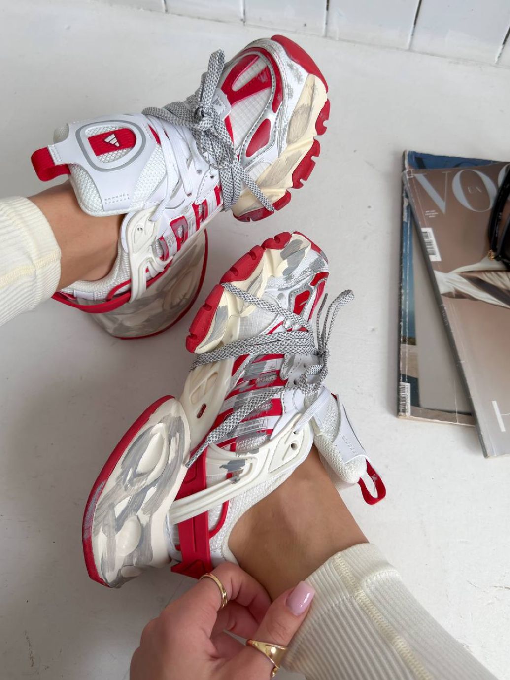 Кросівки Adidas Vento XLG Deluxe White Red