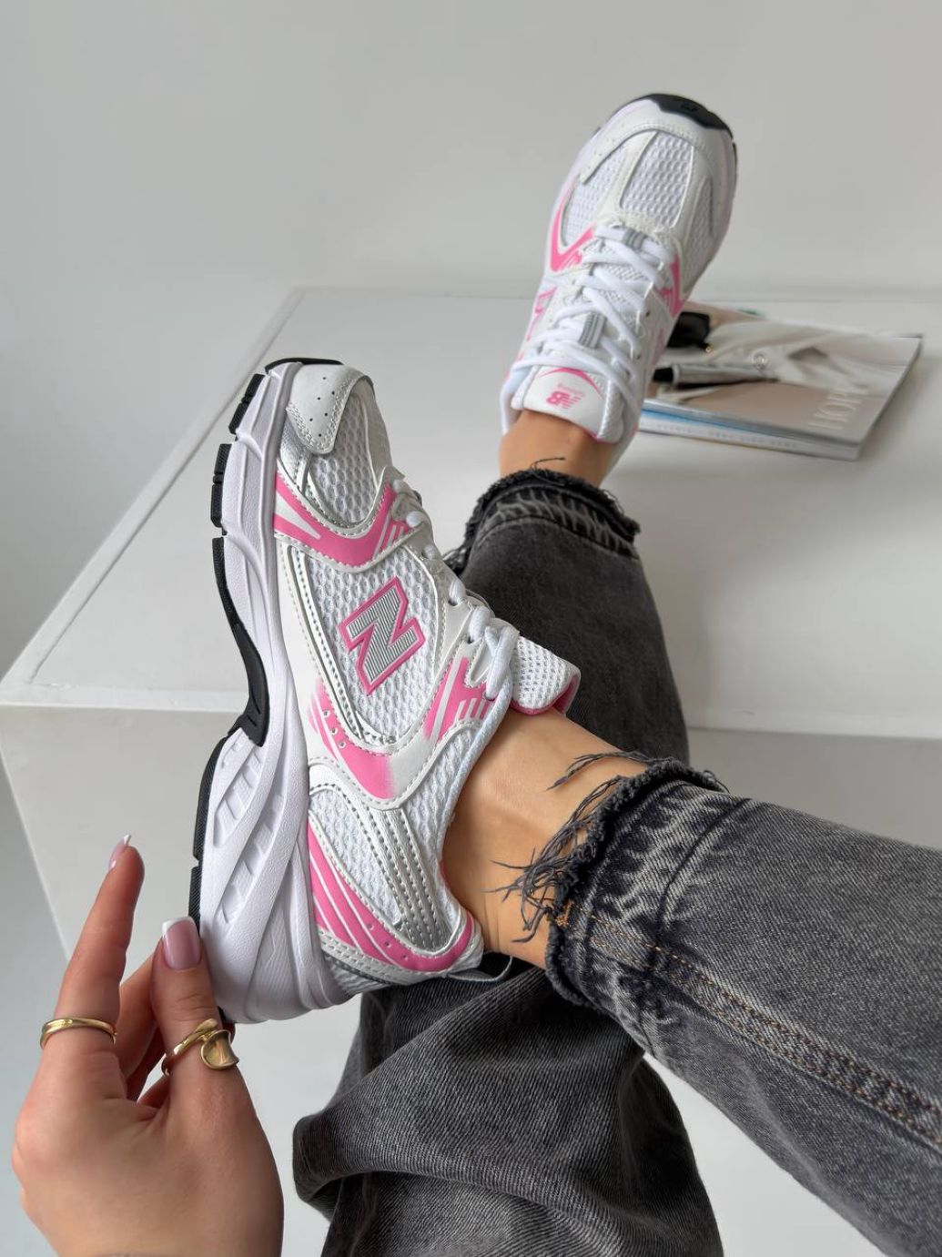 Кросівки New Balance 530 Pink White