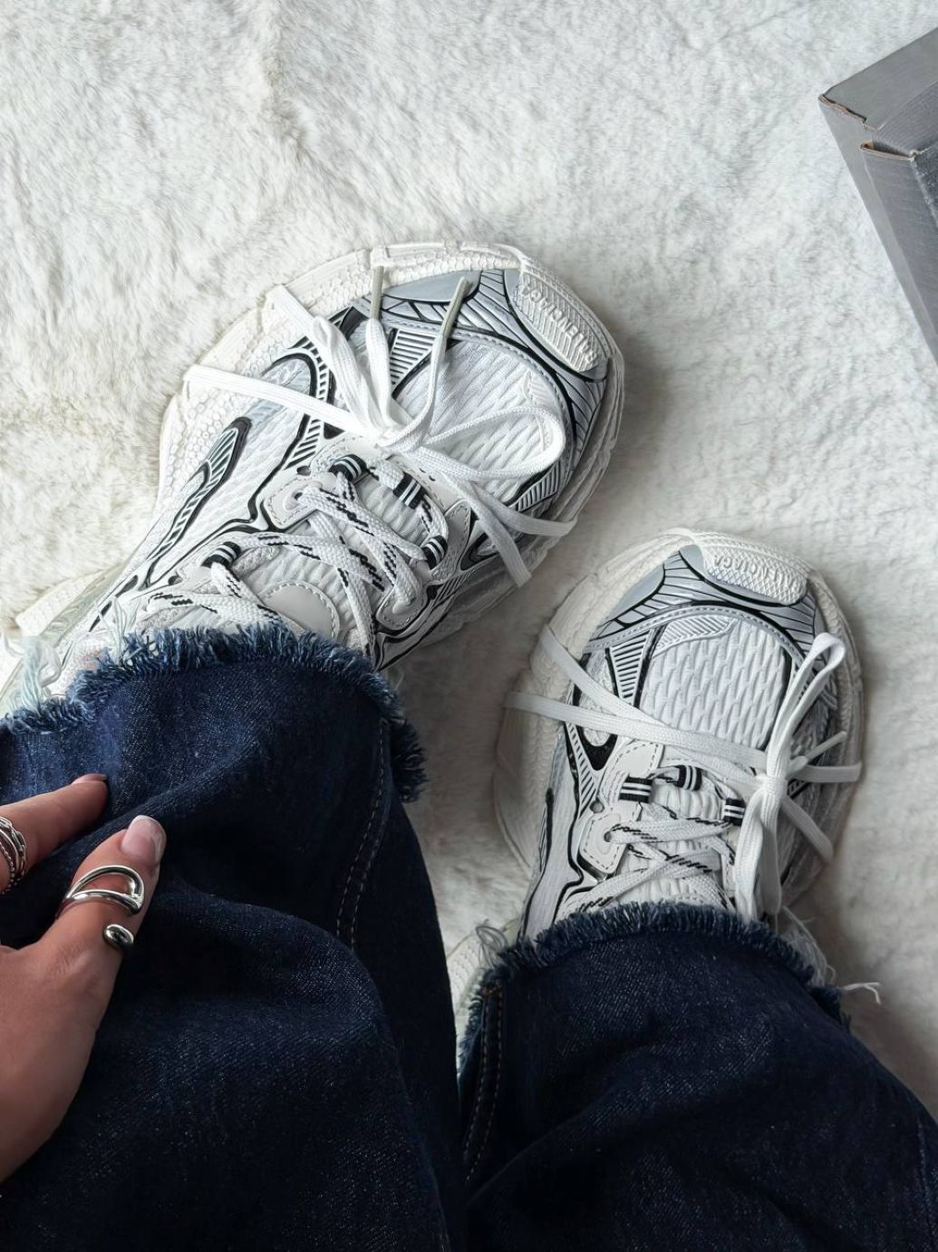 Кросівки Balenciaga 3XL White Black