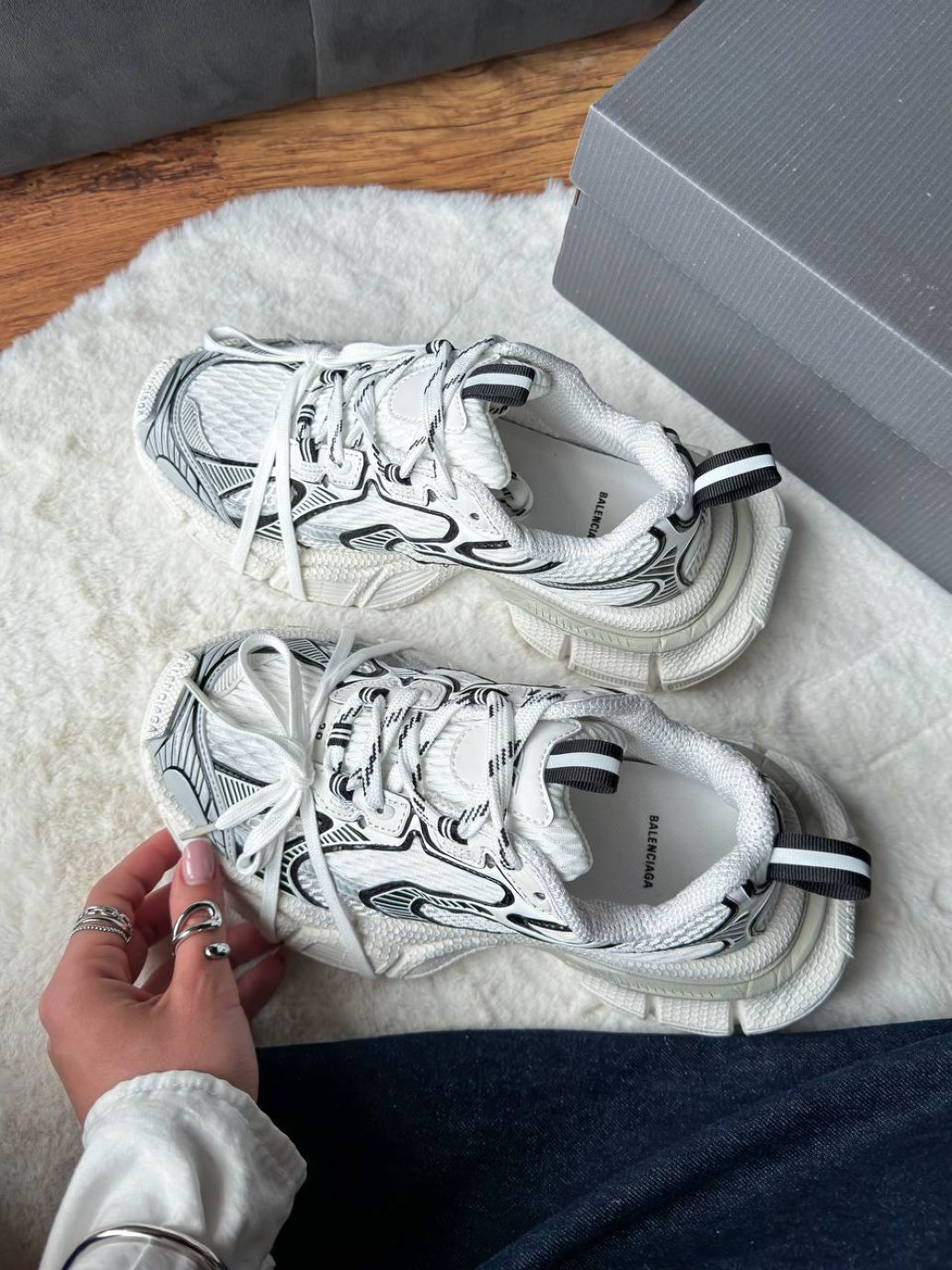 Кросівки Balenciaga 3XL White Black