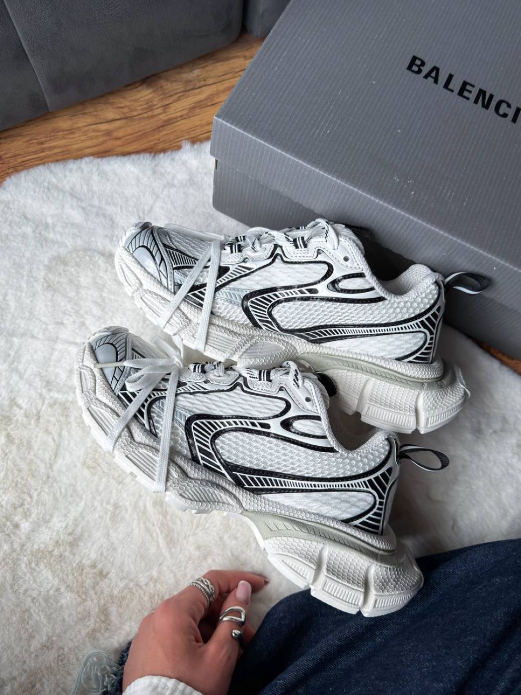 Кросівки Balenciaga 3XL White Black