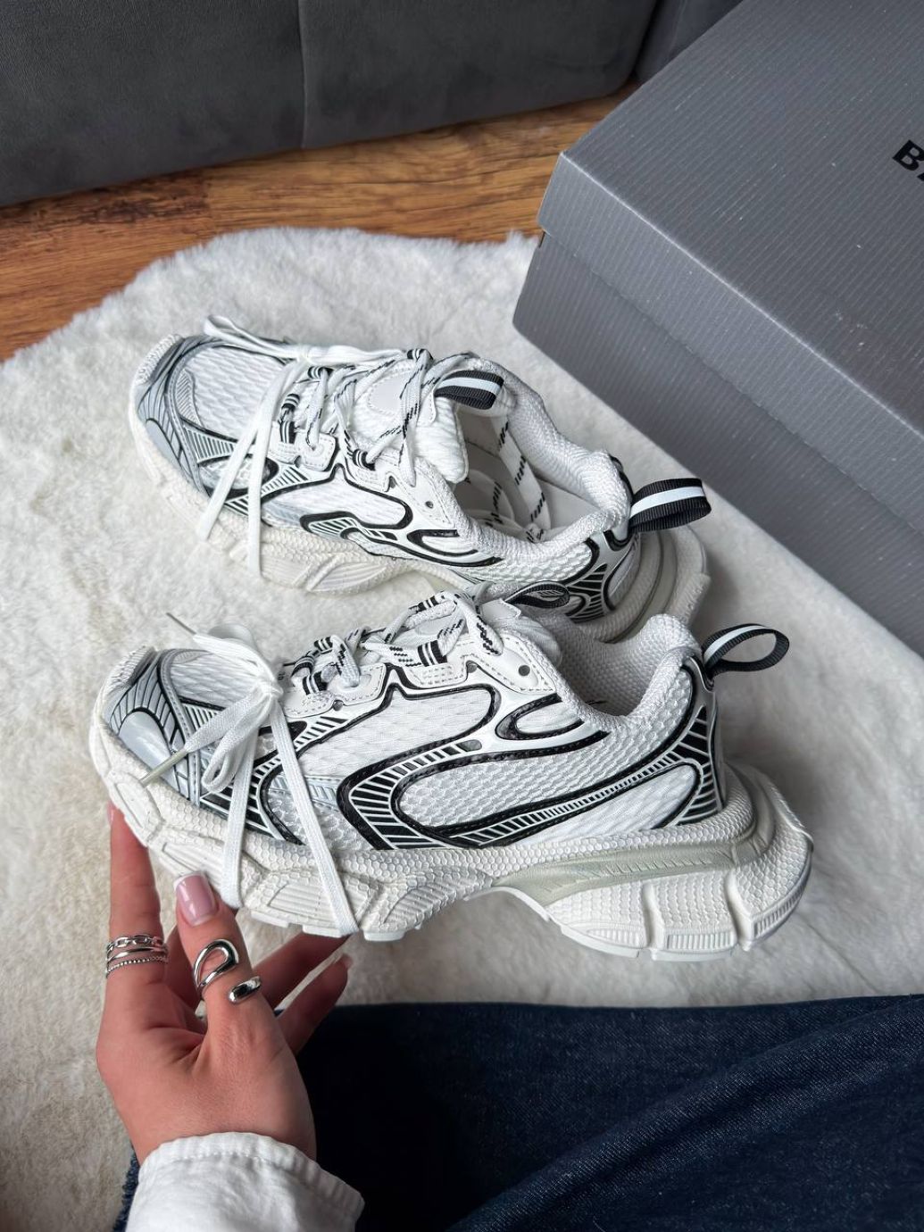 Кросівки Balenciaga 3XL White Black