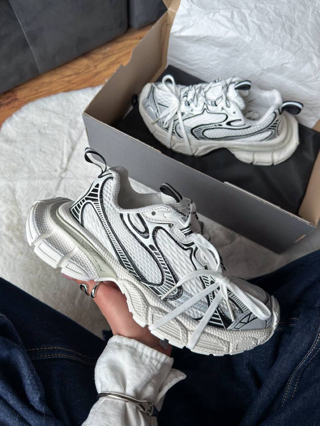 Кросівки Balenciaga 3XL White Black