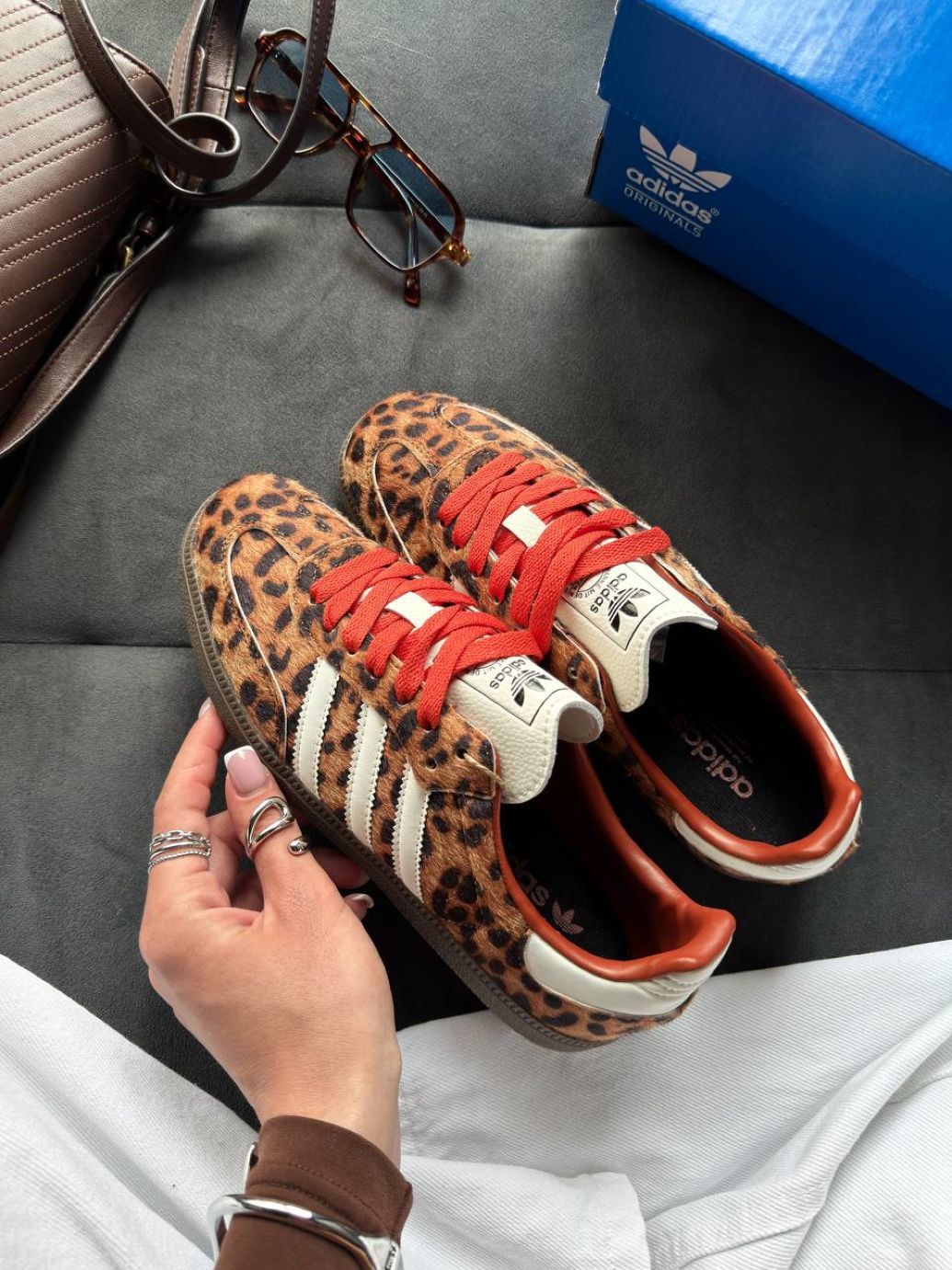 Кросівки Adidas Samba OG Preloved Red Leopard
