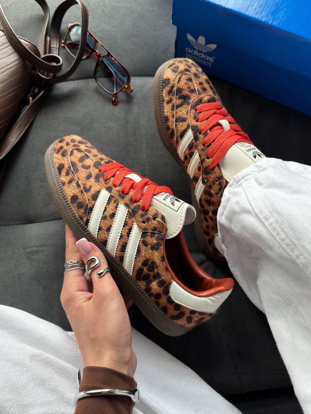 Кросівки Adidas Samba OG Preloved Red Leopard