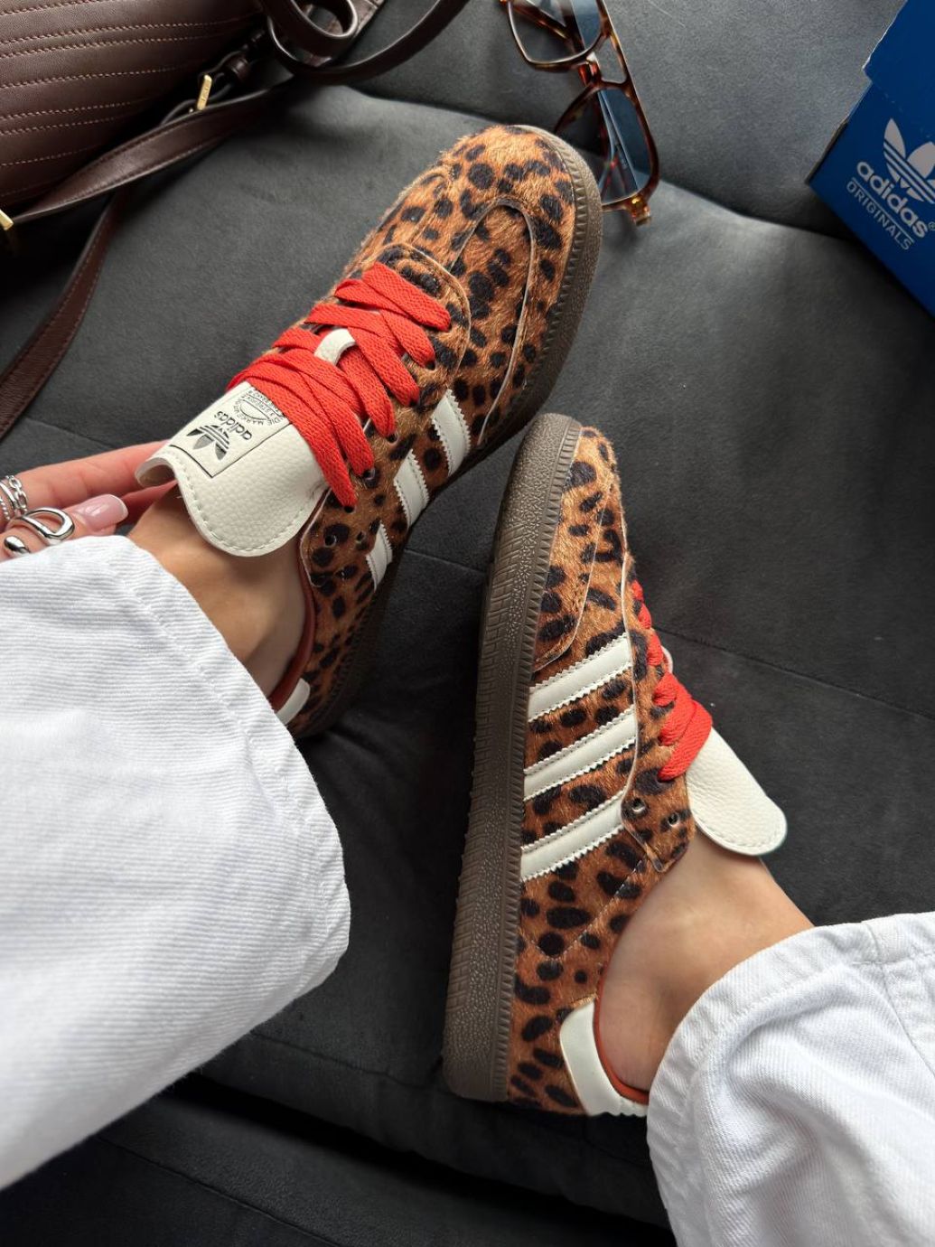 Кросівки Adidas Samba OG Preloved Red Leopard