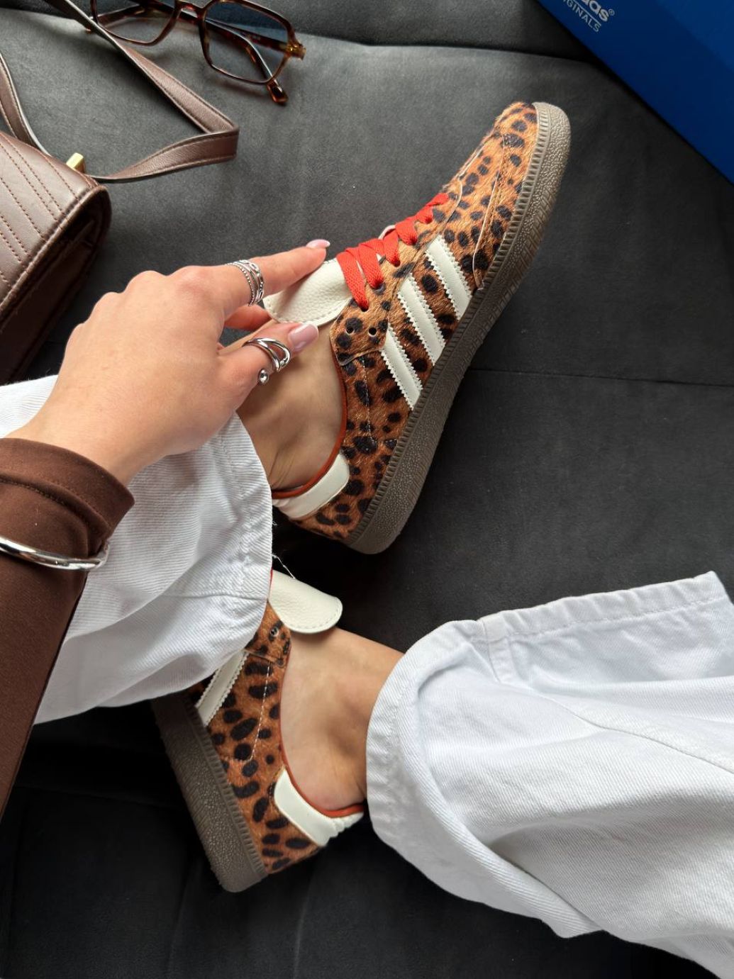 Кросівки Adidas Samba OG Preloved Red Leopard