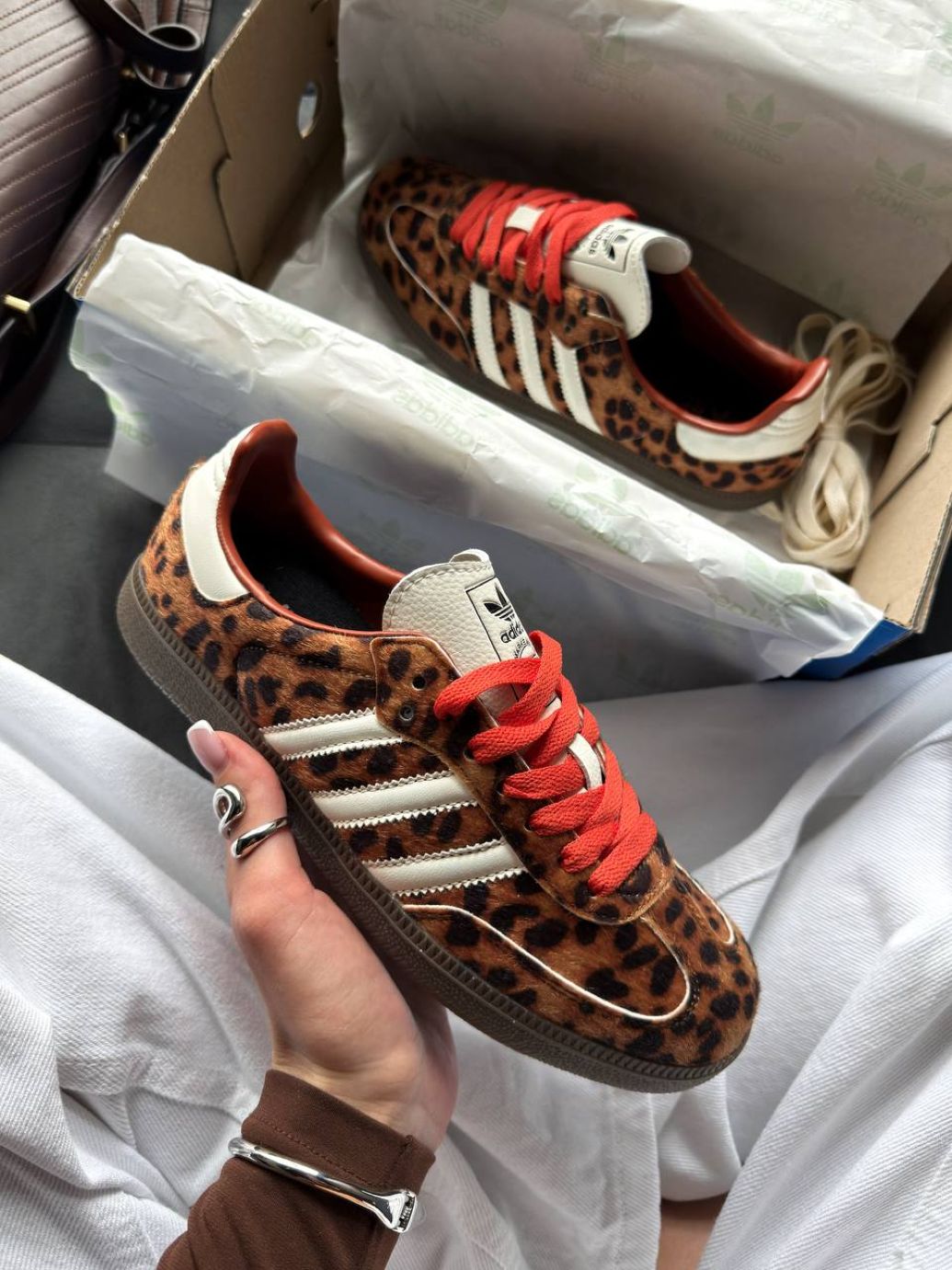Кросівки Adidas Samba OG Preloved Red Leopard