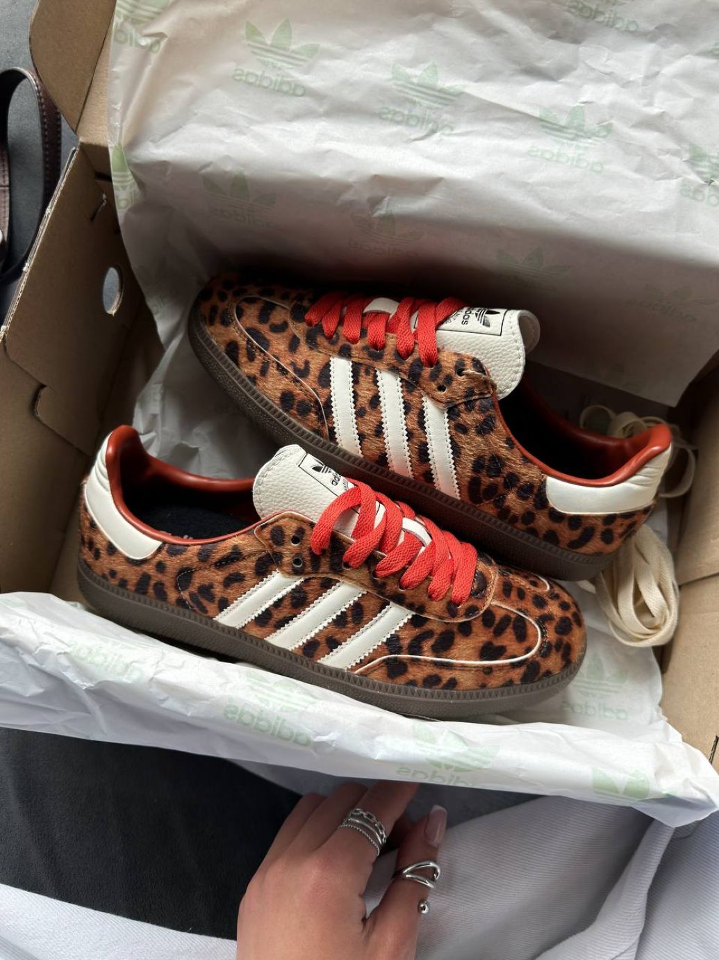 Кросівки Adidas Samba OG Preloved Red Leopard