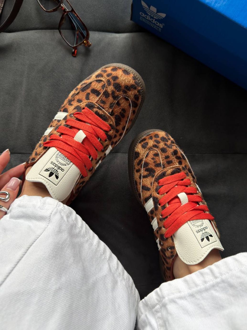 Кросівки Adidas Samba OG Preloved Red Leopard