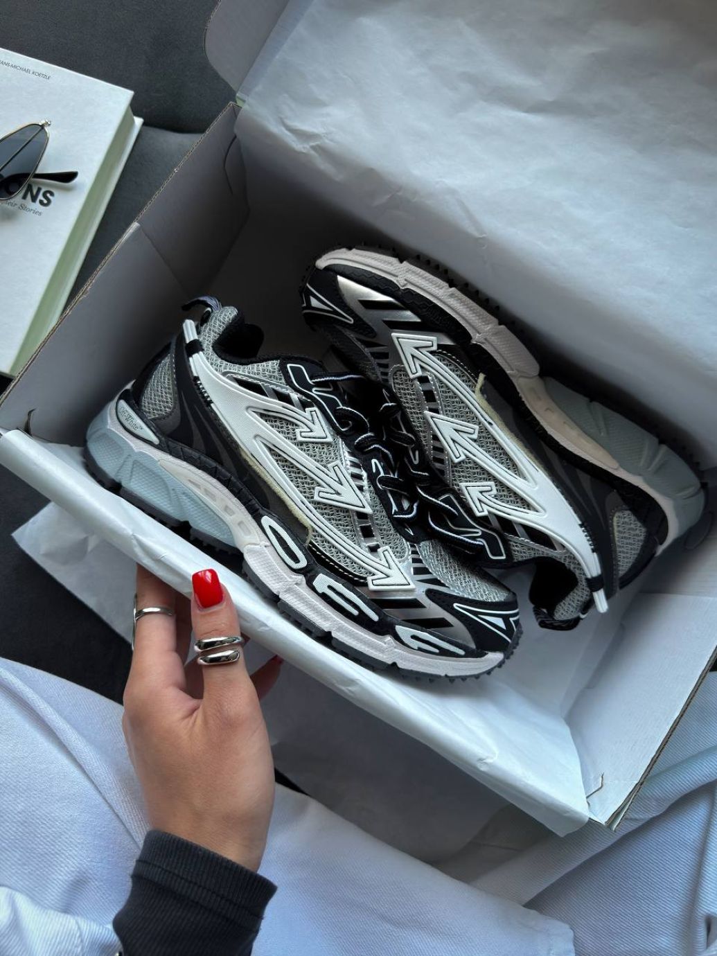 Кросівки Off White BE RIGHT BACK Grey Black