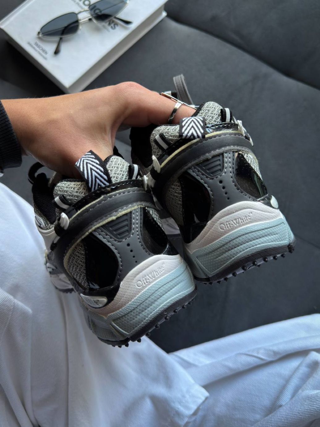 Кросівки Off White BE RIGHT BACK Grey Black