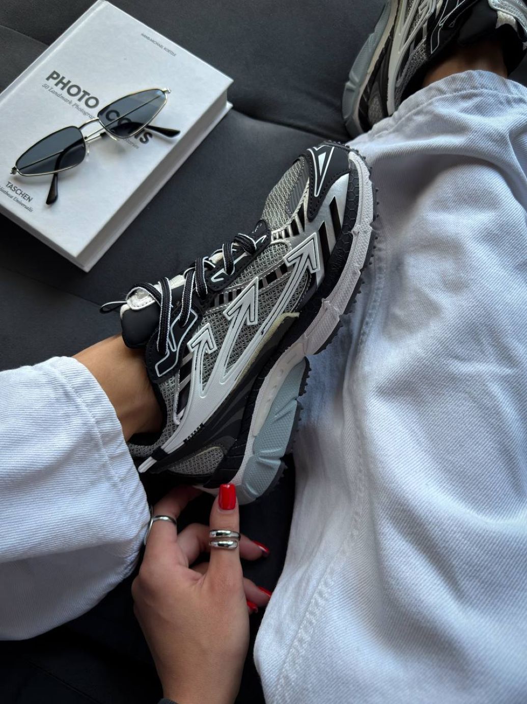 Кросівки Off White BE RIGHT BACK Grey Black
