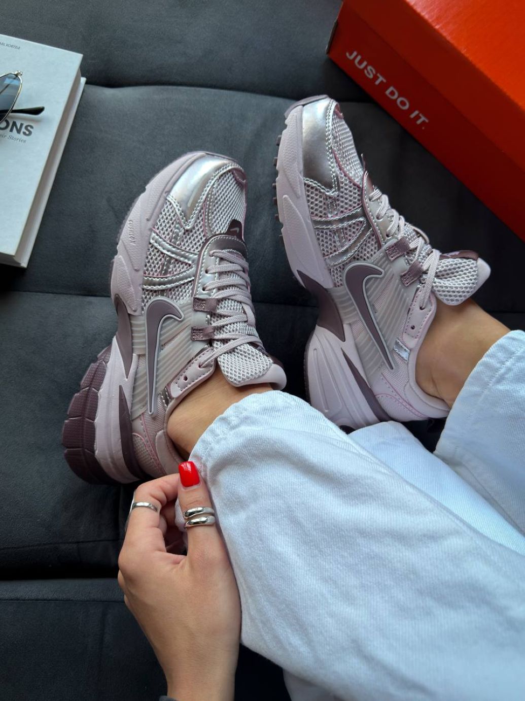 Кросівки Nike V2k Run Platinum Grey