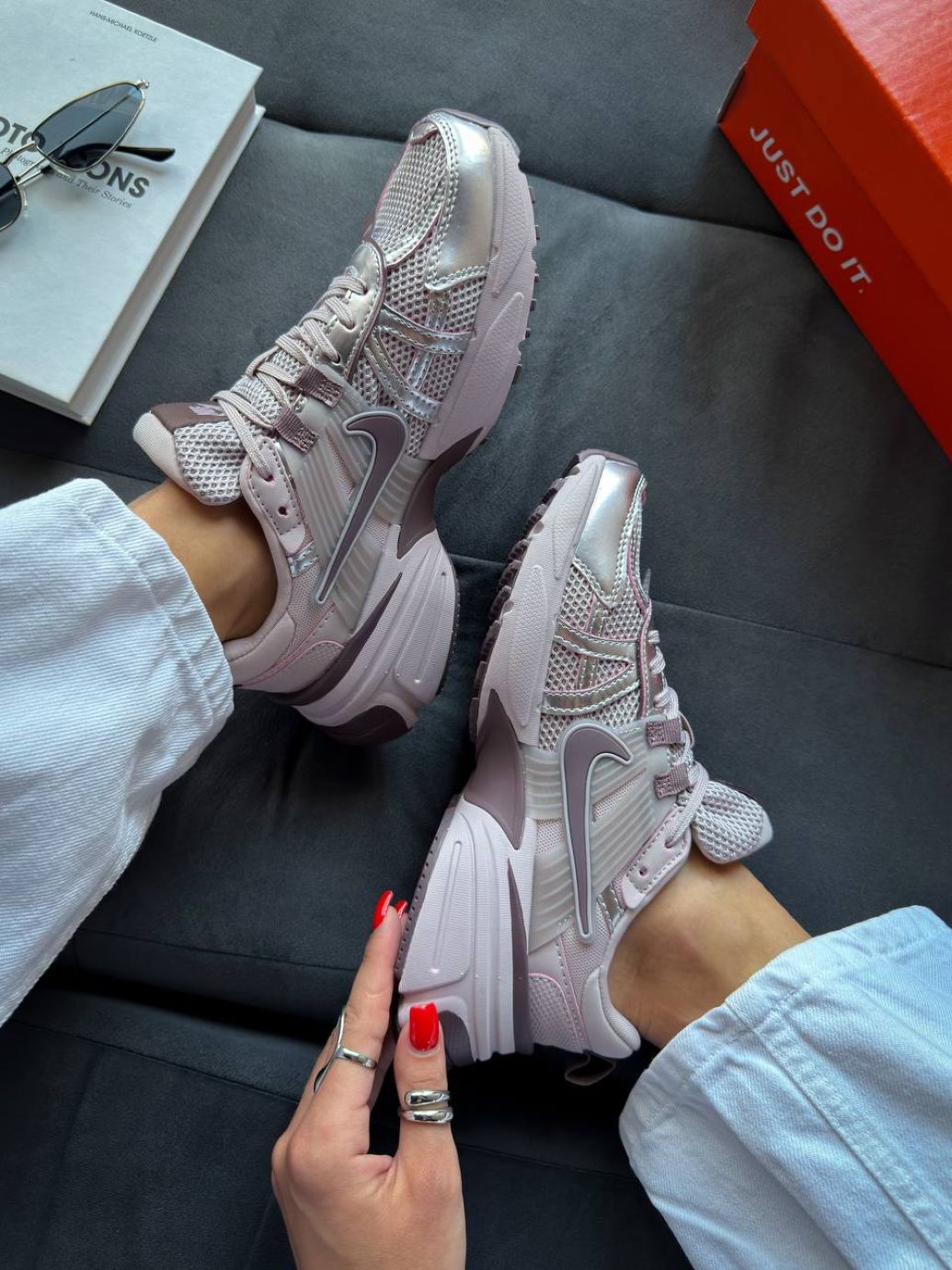 Кросівки Nike V2k Run Platinum Grey