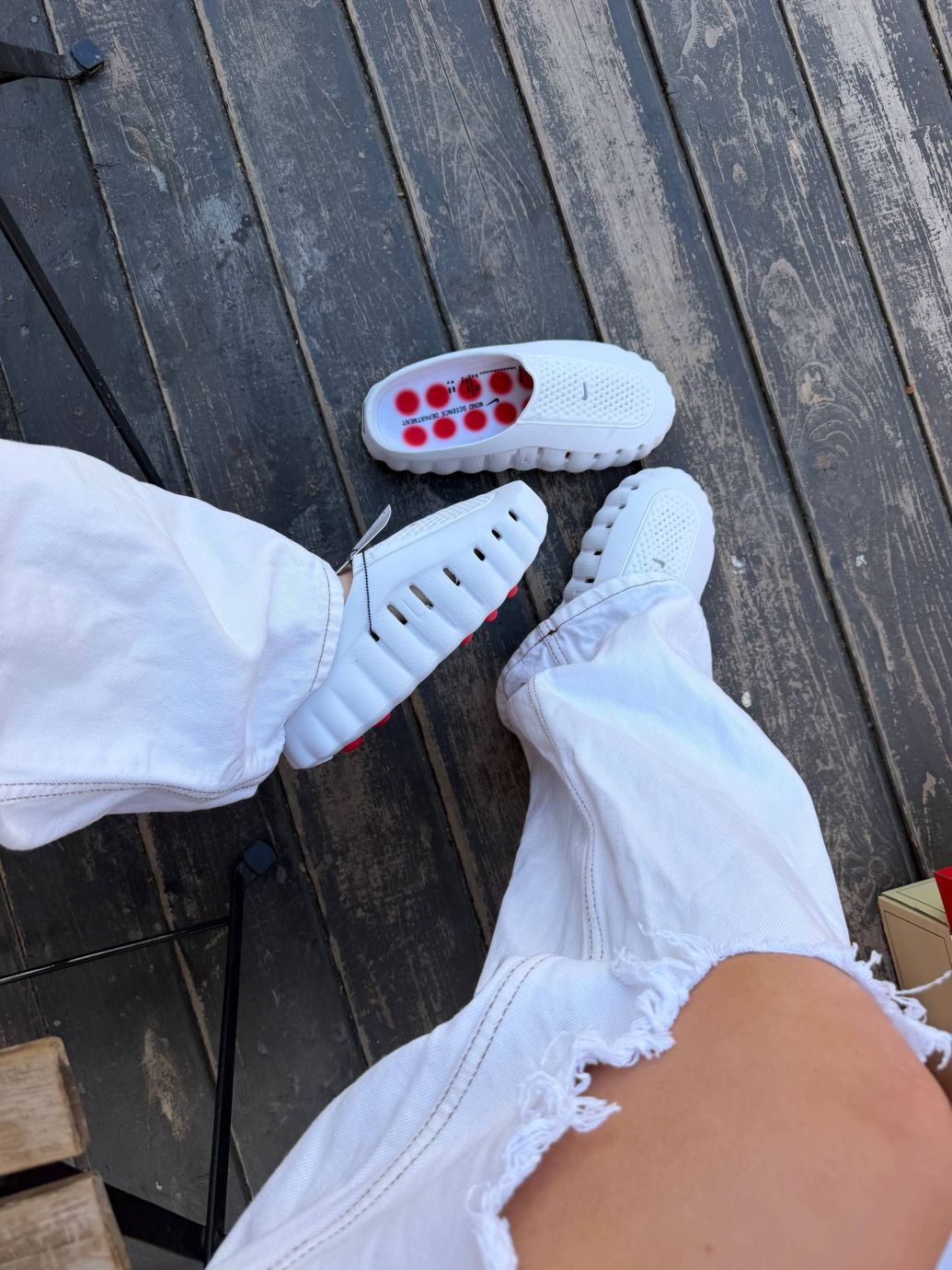 Шльопанці білі резинові Nike Mind Slide White 