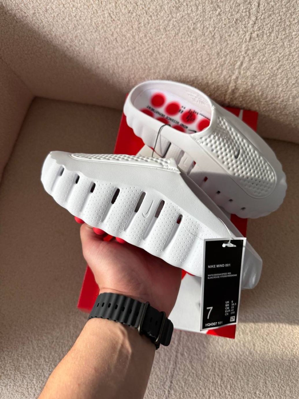 Шльопанці білі резинові Nike Mind Slide White 