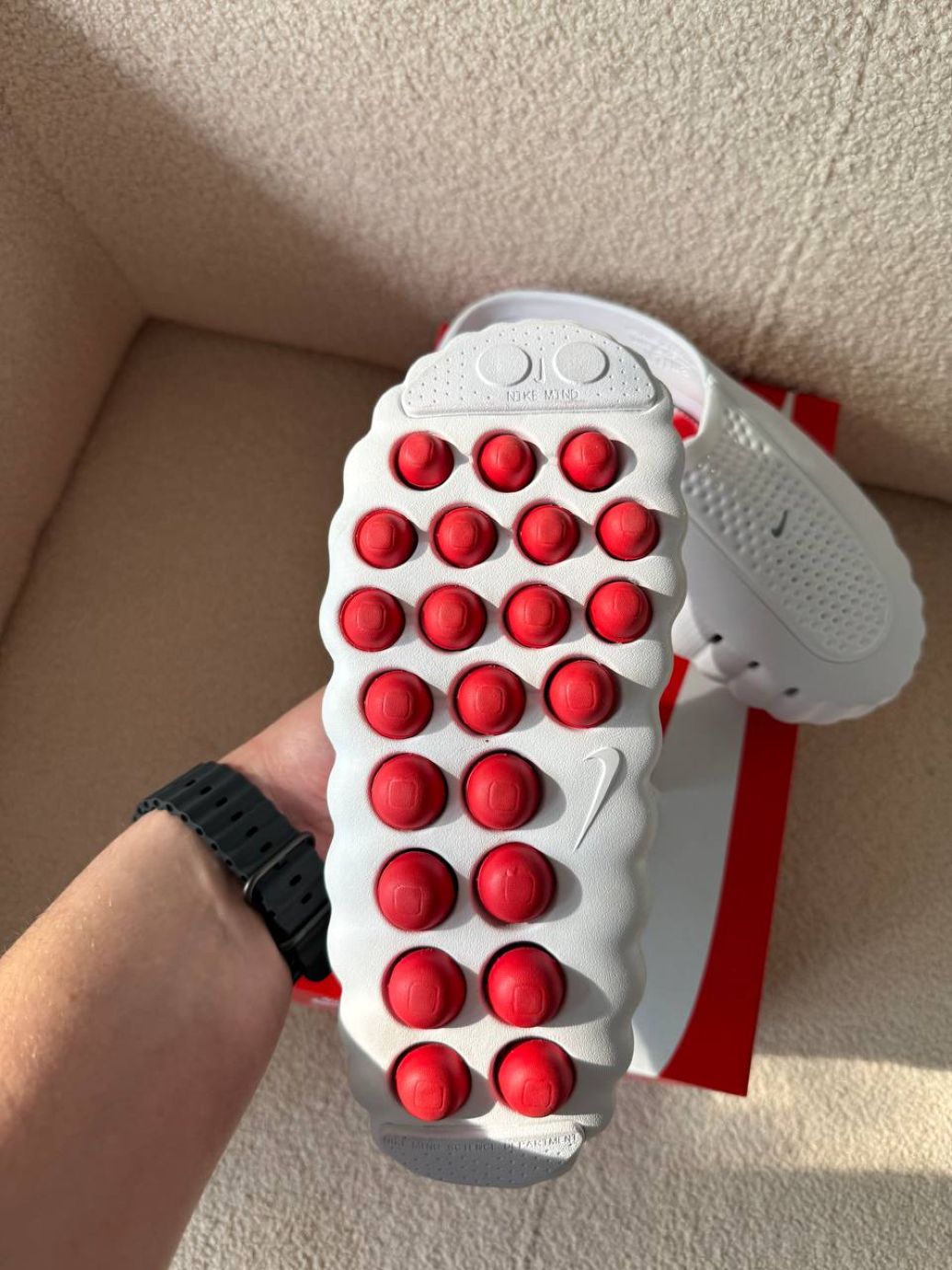 Шльопанці білі резинові Nike Mind Slide White 
