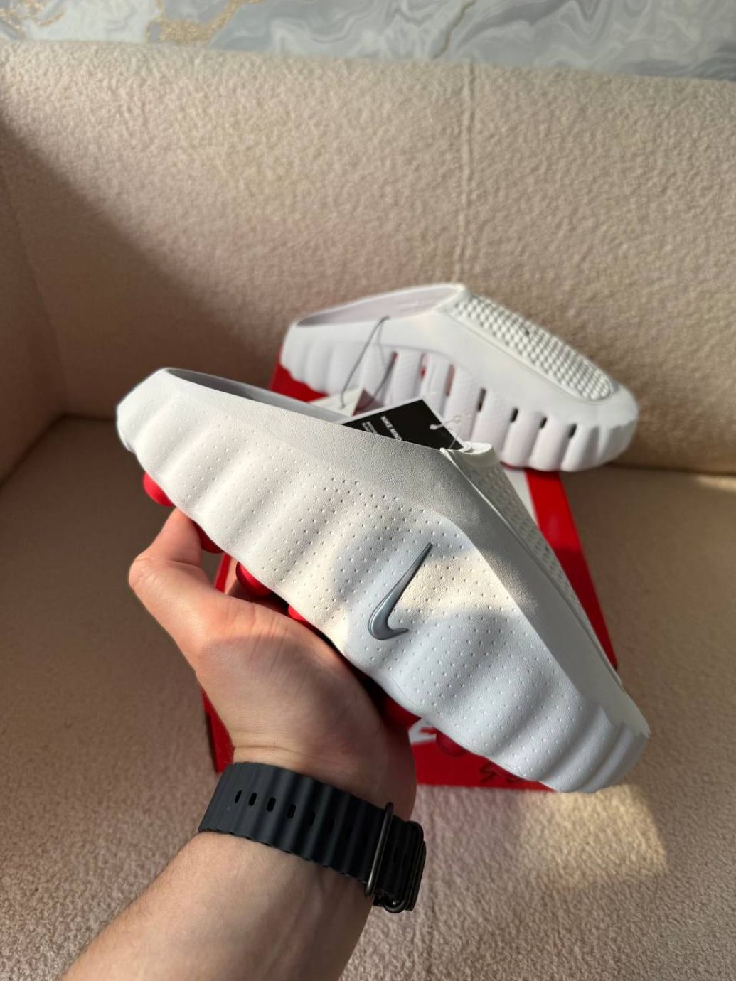 Шльопанці білі резинові Nike Mind Slide White 