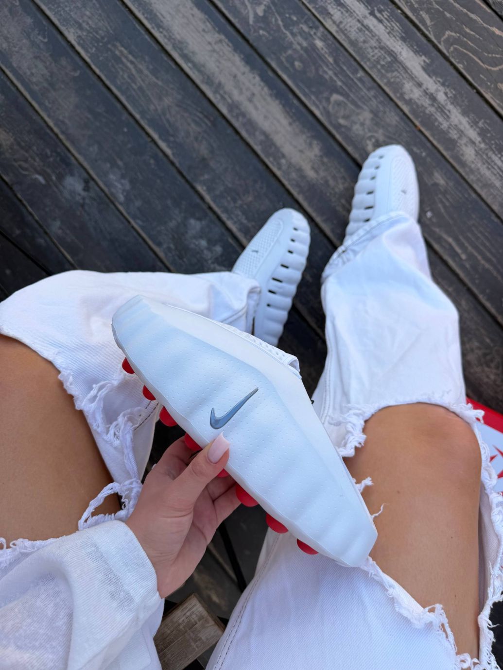 Шльопанці білі резинові Nike Mind Slide White 