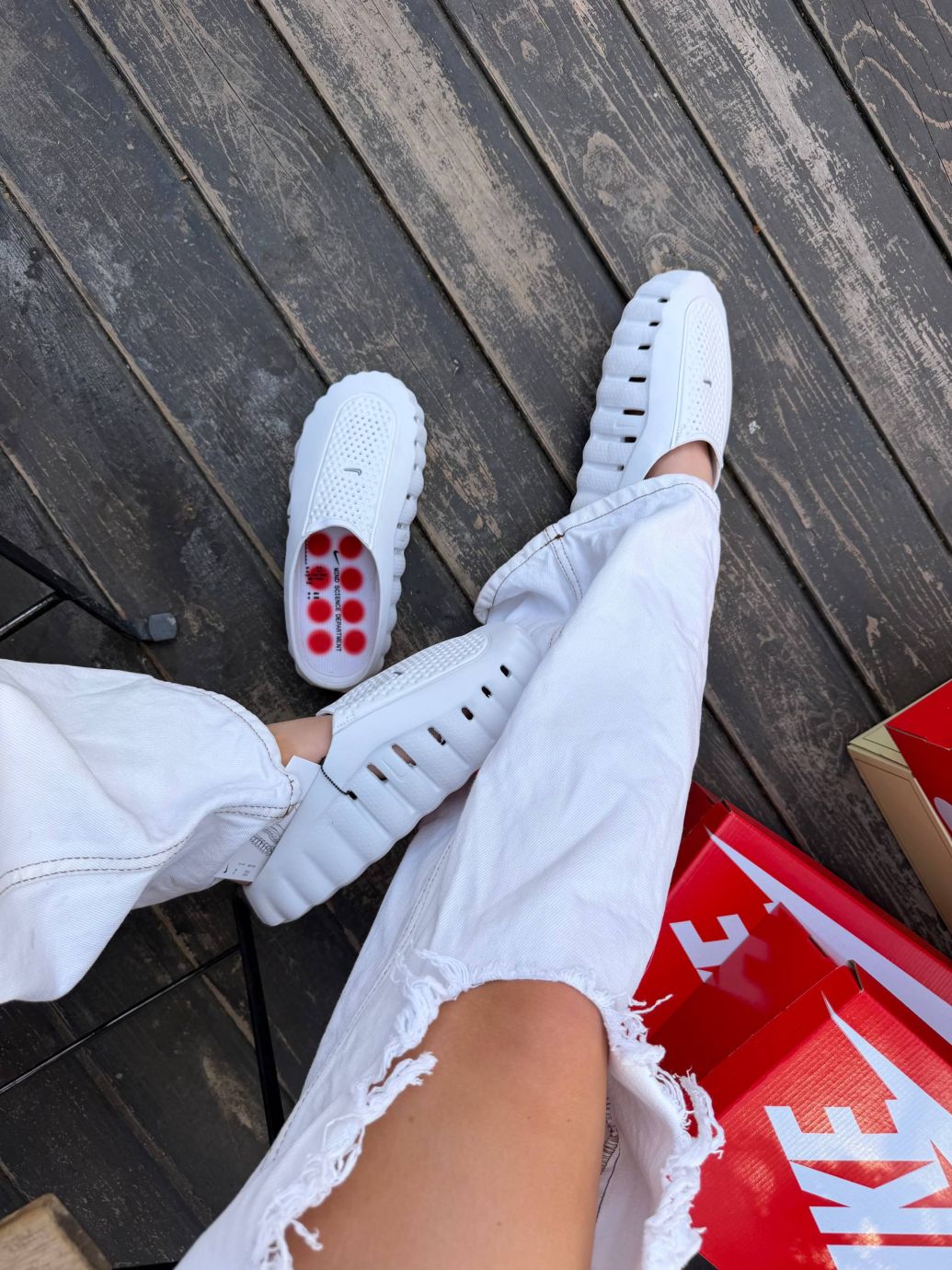 Шльопанці білі резинові Nike Mind Slide White 