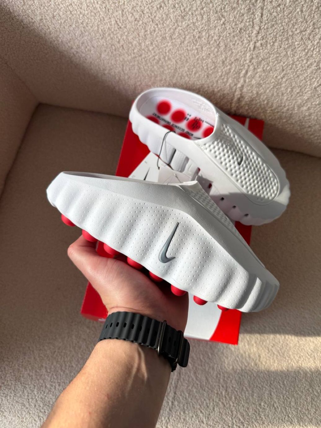 Шльопанці білі резинові Nike Mind Slide White 
