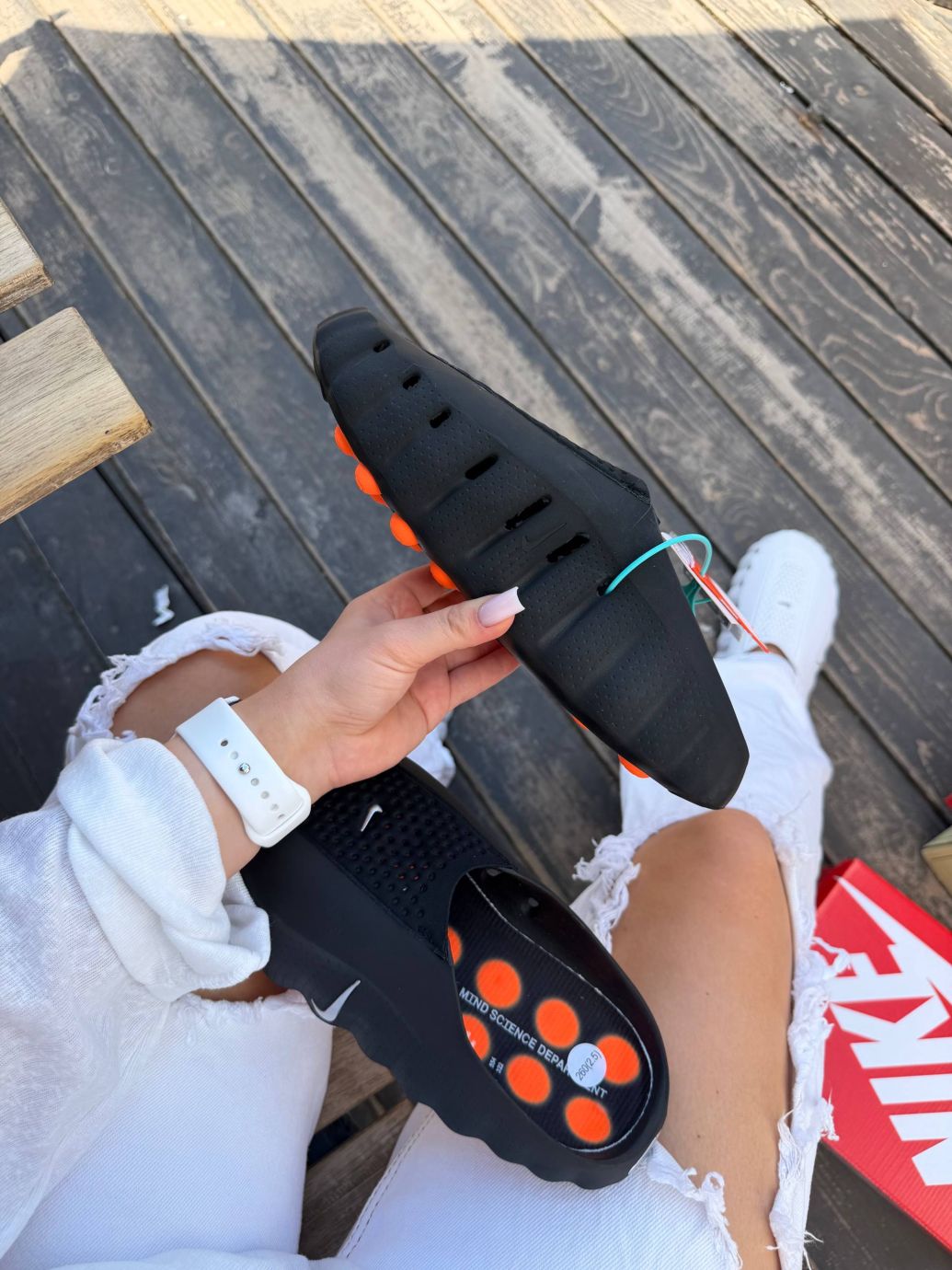 Шльопанці чорні резинові Nike Mind Slide Black