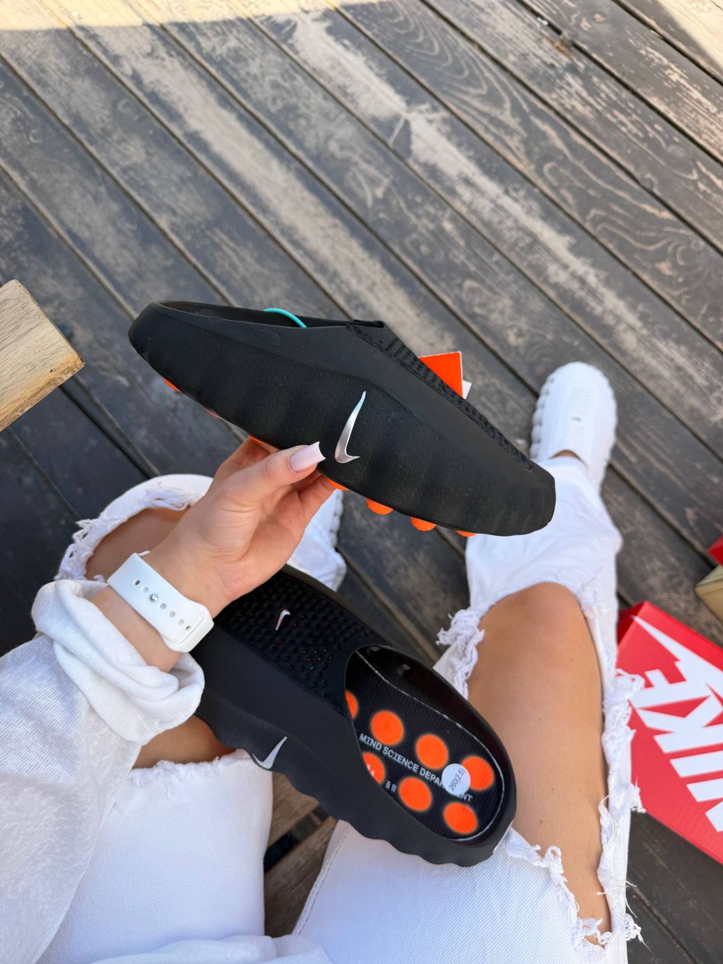 Шльопанці чорні резинові Nike Mind Slide Black