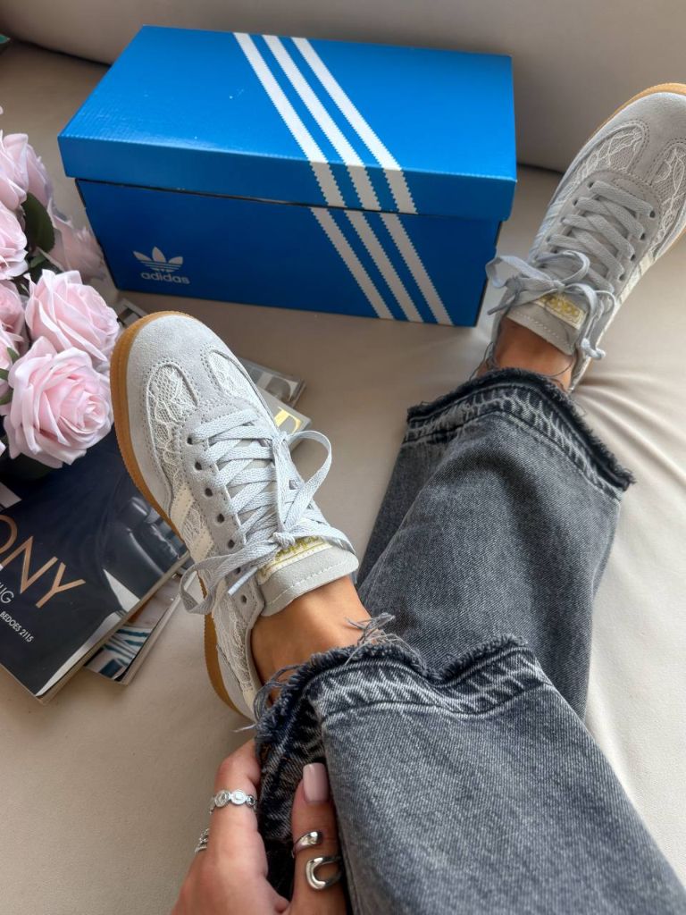 Кросівки сірі Adidas Spezial Lace Grey