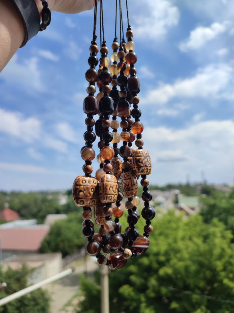 Комплект чокер та браслет СКІФІЯ (агат, яшма)