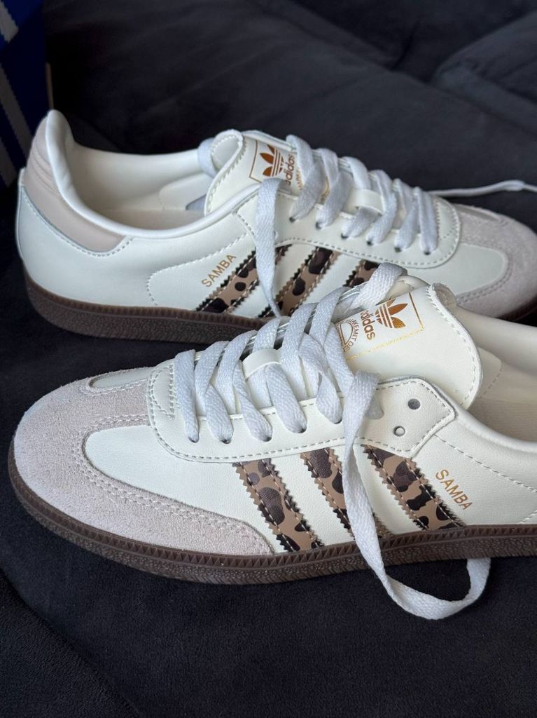 Кросівки-кеди бежеві Adidas Samba Leo