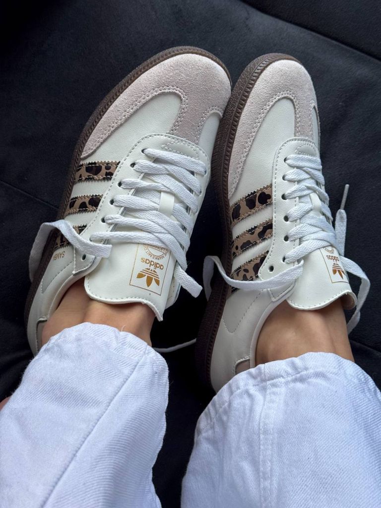 Кросівки-кеди бежеві Adidas Samba Leo
