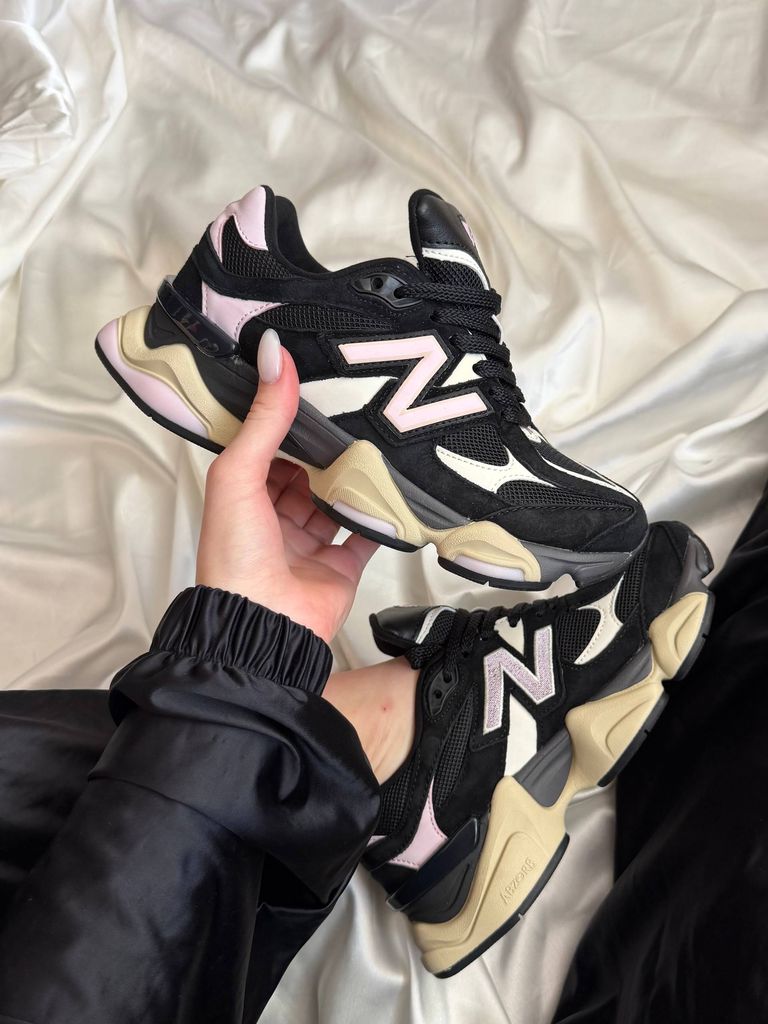 Кросівки New Balance 9060 Black Suede Pink