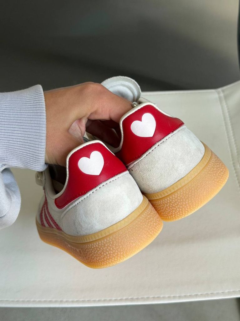Кросівки Adidas Spezial Cream Scarlet  Valentine's Day