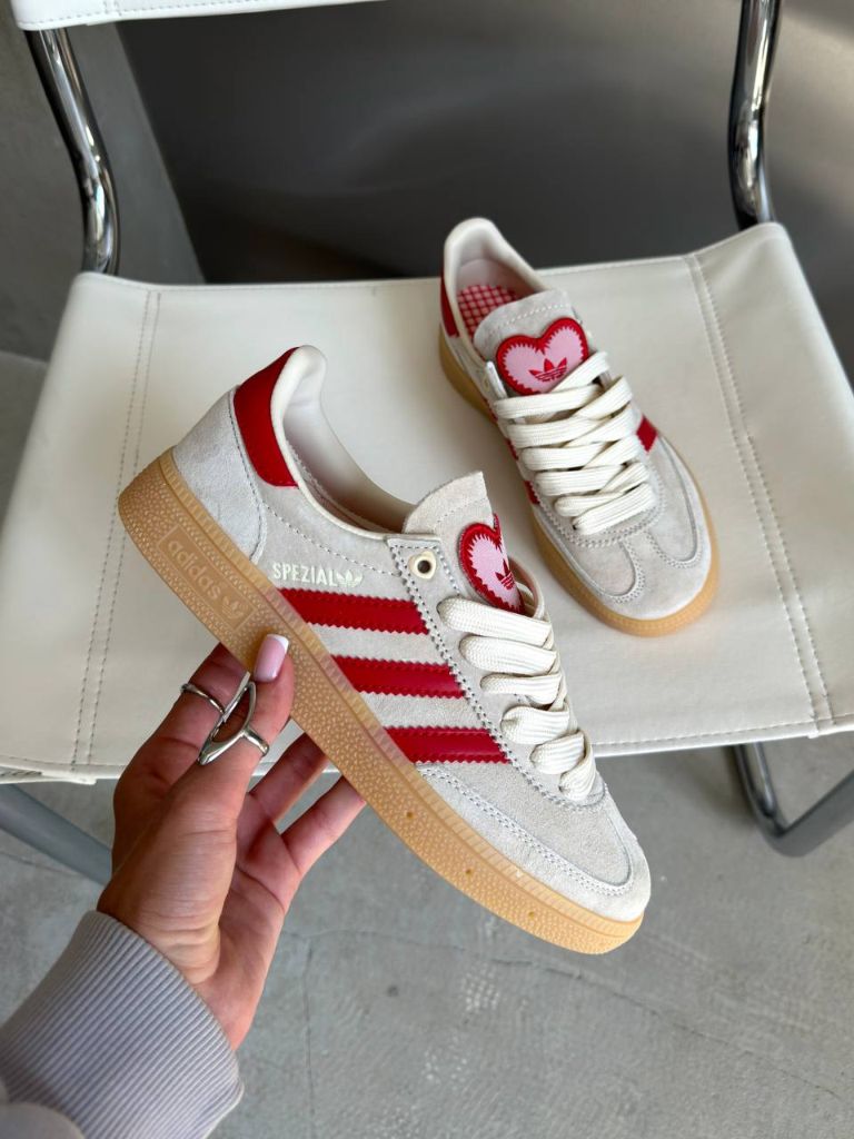Кросівки Adidas Spezial Cream Scarlet  Valentine's Day