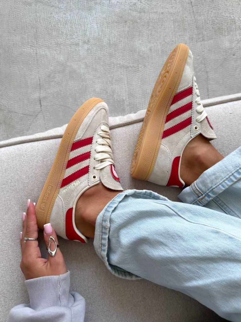 Кросівки Adidas Spezial Cream Scarlet  Valentine's Day