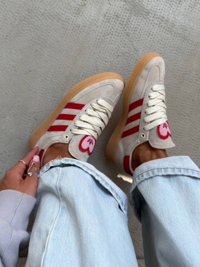 Кросівки Adidas Spezial Cream Scarlet  Valentine's Day