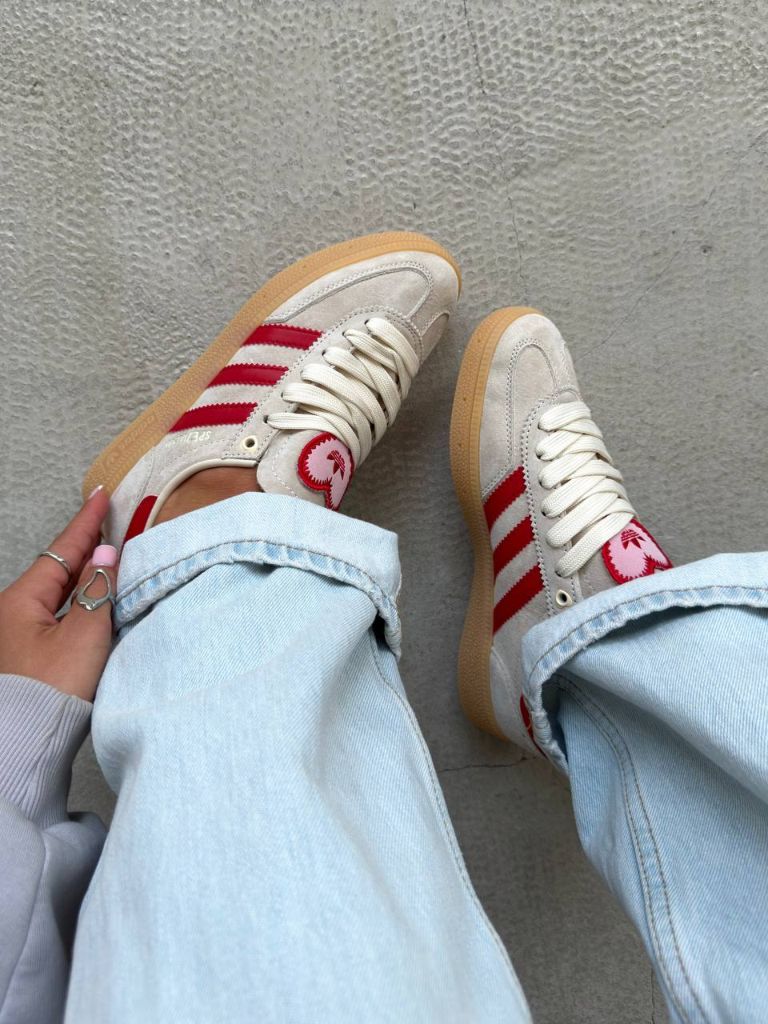 Кросівки Adidas Spezial Cream Scarlet  Valentine's Day