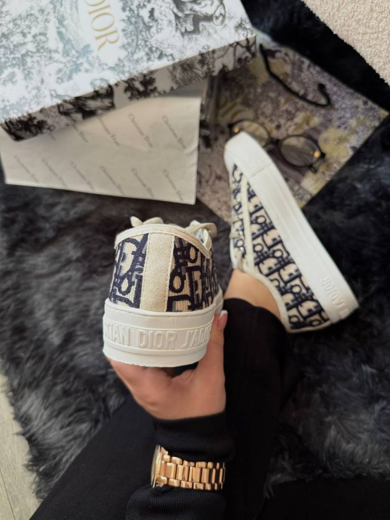 Кеди Dior B23 White Grey Premium
