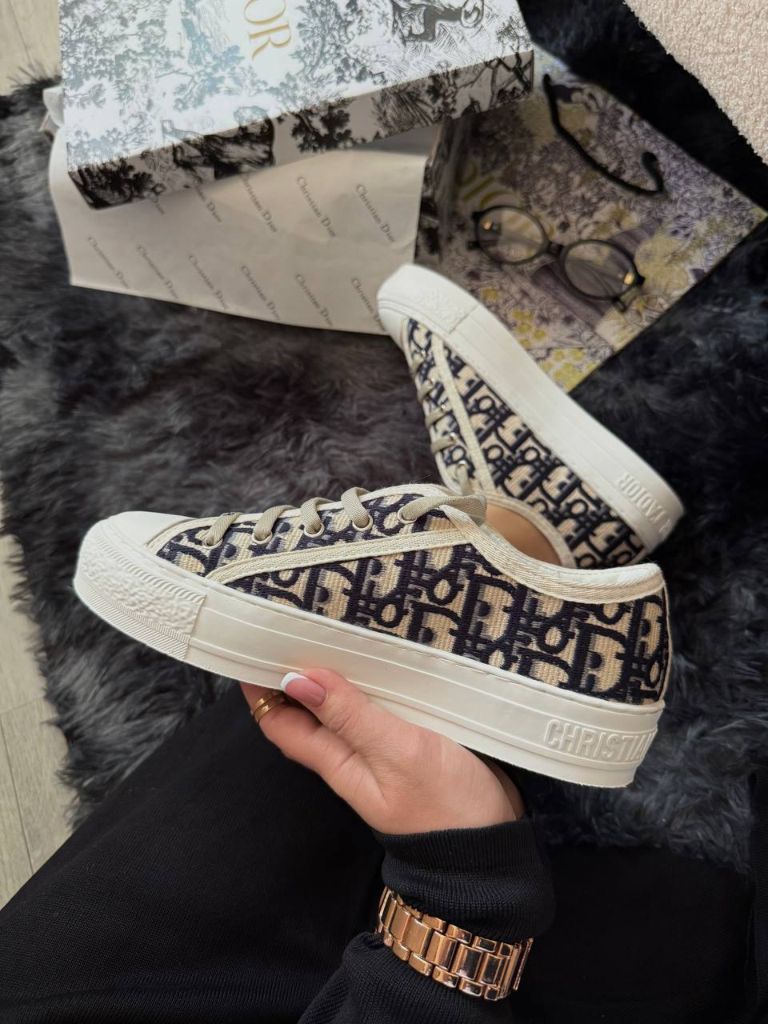 Кеди Dior B23 White Grey Premium