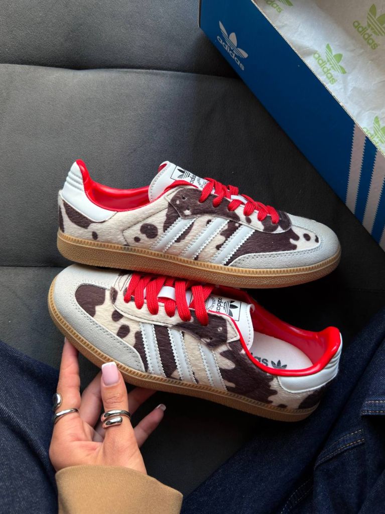Кеди Adidas Samba OG Cow Print Beige Black