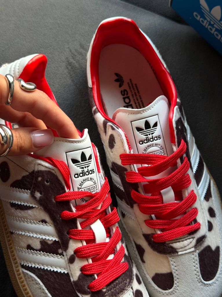 Кеди Adidas Samba OG Cow Print Beige Black