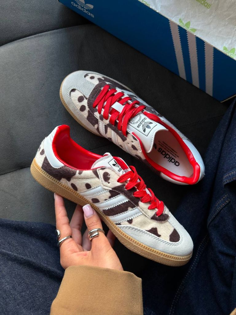 Кеди Adidas Samba OG Cow Print Beige Black