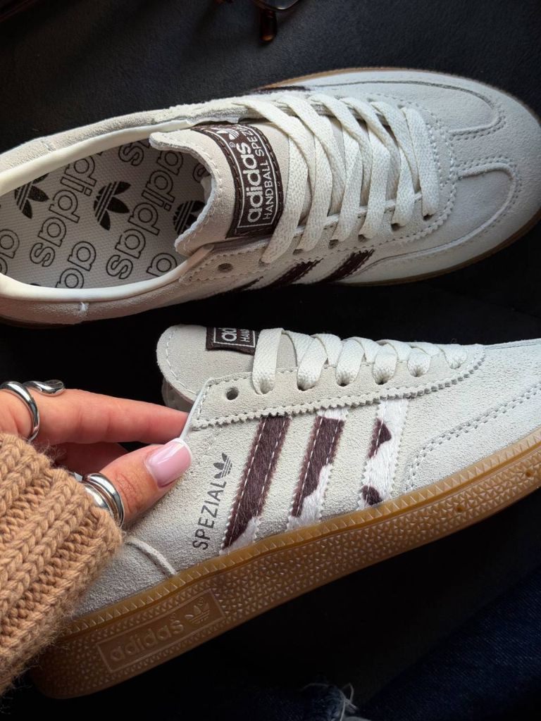 Кеди бежеві Adidas Spezial Cow Print